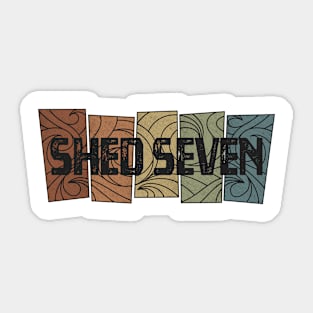 Shed Seven - Retro Pattern Sticker